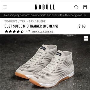 Dust Suede NOBULL mid trainers